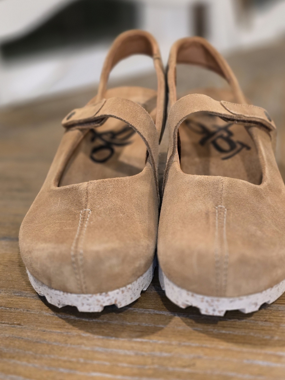 OTBT Suede Mary Jane Slingback in Tan